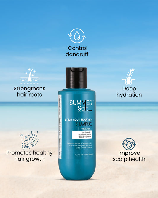 Salicyclic Acid & Sea-Weed Extract Nourishing Shampoo For Dandruff & Hair-Fall Control 250ml