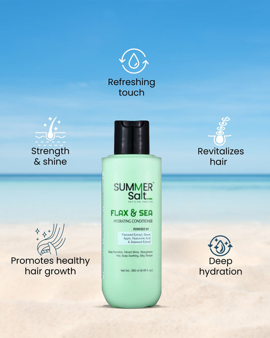 Flaxseed & Seaweed Extract Hydrating Conditioner For Vibrant Shiny Hair 250ml