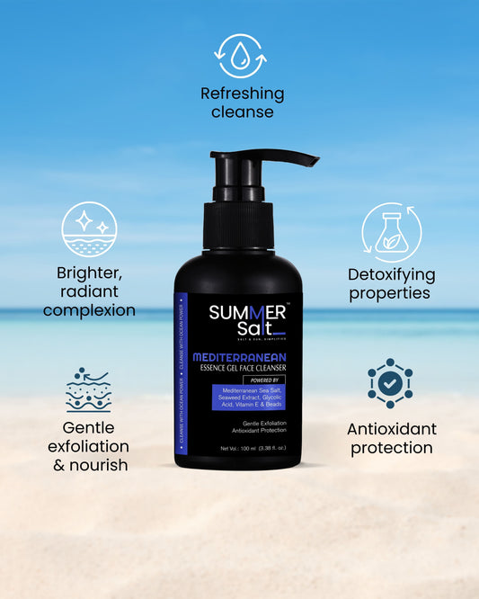Mediterranean Sea Salt & Vitamin E Gel Facewash For Oily & Combination Skin 100ml
