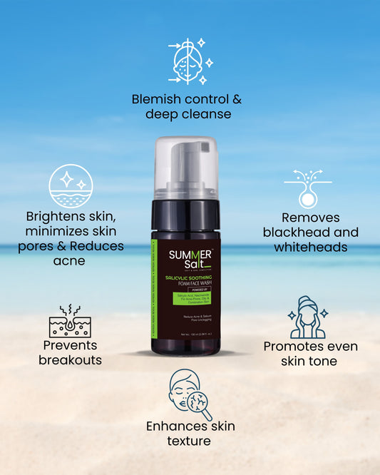 Salicylic Acid Deep Cleansing Foaming Facewash For Acne Prone Skin 100ml