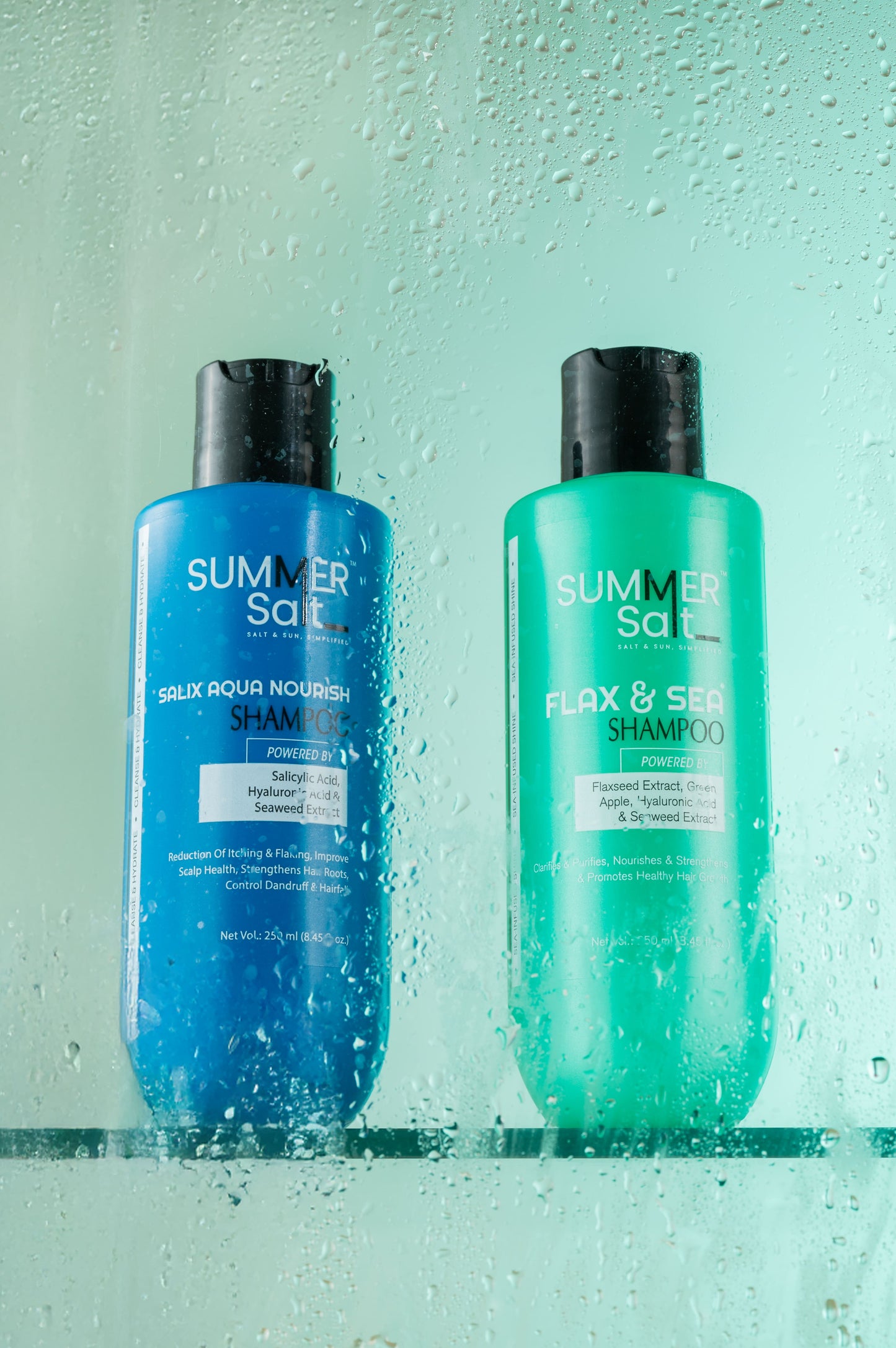 Salix aqua and Flax and sea shampoo Combo
