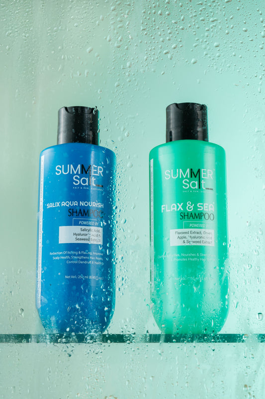 Salix aqua and Flax and sea shampoo Combo