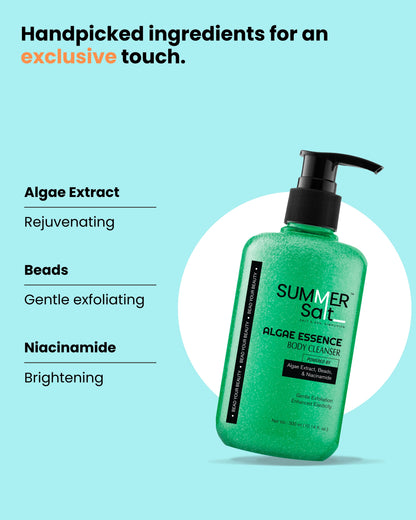 Algae Extract & Niacinamide Body Wash For Rejuvenating Shower Experience 300ml