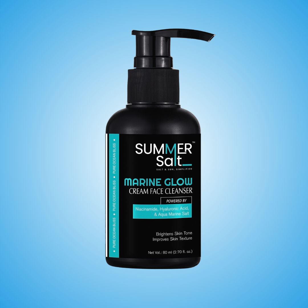 Marine Salt & Niacinamide Brightening Cream Face Wash For Glowing Skin 80ml