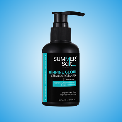 Marine Salt & Niacinamide Brightening Cream Face Wash For Glowing Skin 80ml