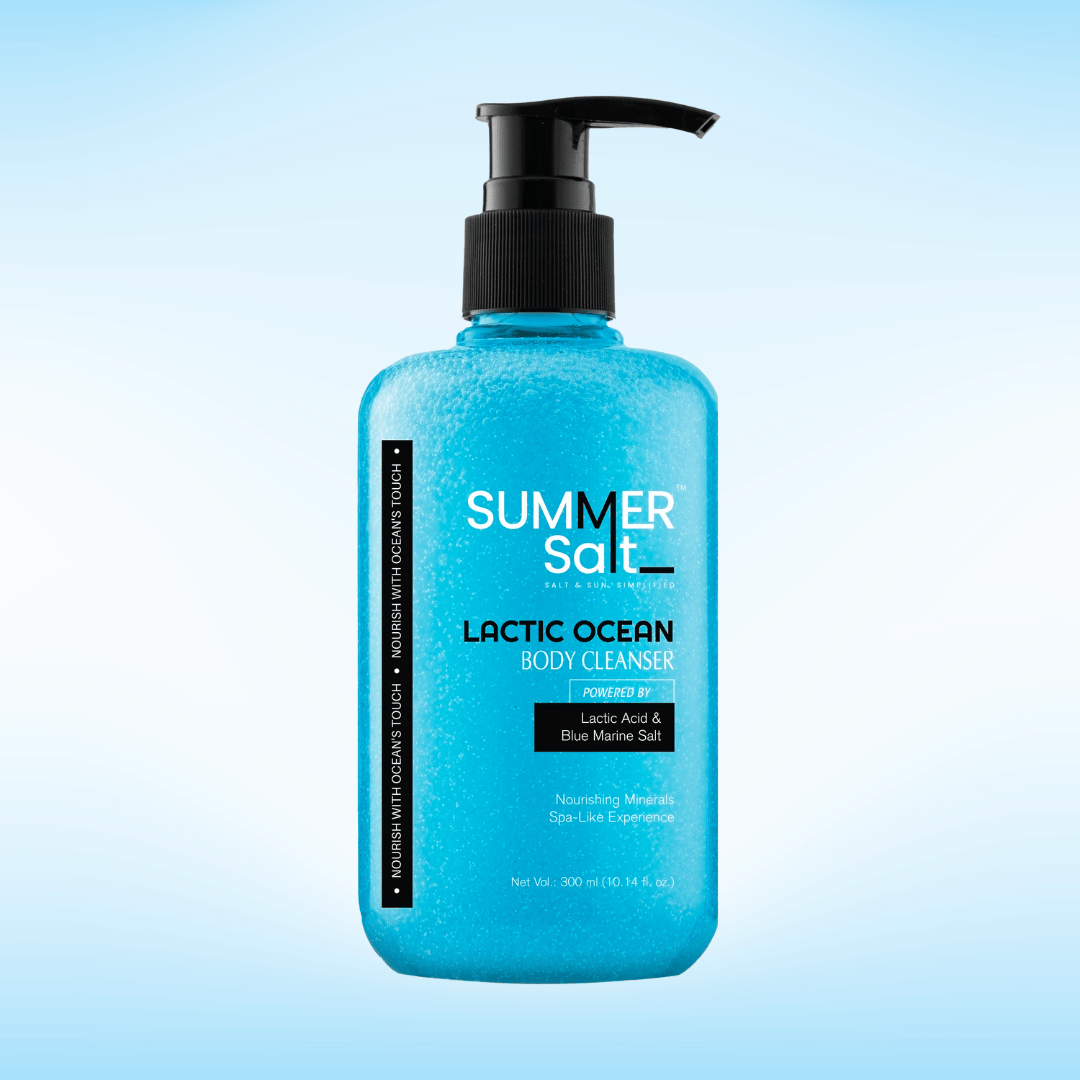 Blue Marine Salt & Lactic Acid Body Wash For Spa Like Experience 300ml