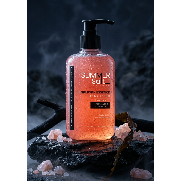 Himalayan Salt & Hyaluronic Acid Body Wash For Mineral Rich Shower Experience 300ml