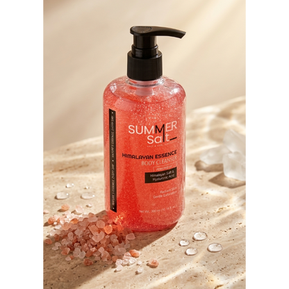 Himalayan Salt & Hyaluronic Acid Body Wash For Mineral Rich Shower Experience 300ml