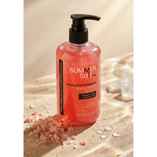 Himalayan Salt & Hyaluronic Acid Body Wash For Mineral Rich Shower Experience 300ml