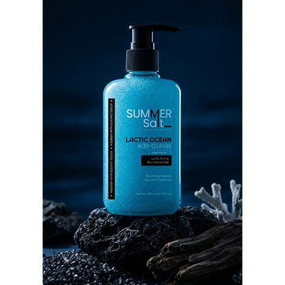 Blue Marine Salt & Lactic Acid Body Wash For Spa Like Experience 300ml