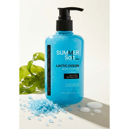 Blue Marine Salt & Lactic Acid Body Wash For Spa Like Experience 300ml