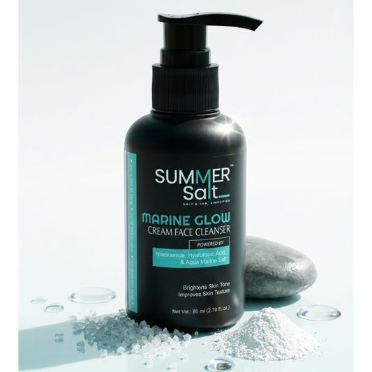 Marine Salt & Niacinamide Brightening Cream Face Wash For Glowing Skin 80ml