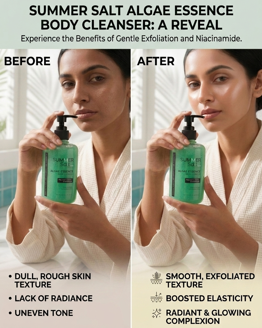 Algae Extract & Niacinamide Body Wash For Rejuvenating Shower Experience 300ml