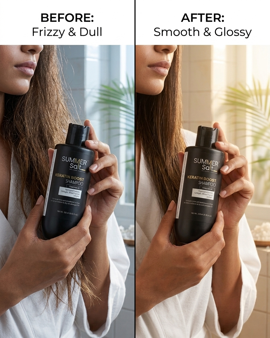 Hydrolysed Keratin & Collagen Revitalizing Shampoo For Dry & Frizzy Hair 250ml