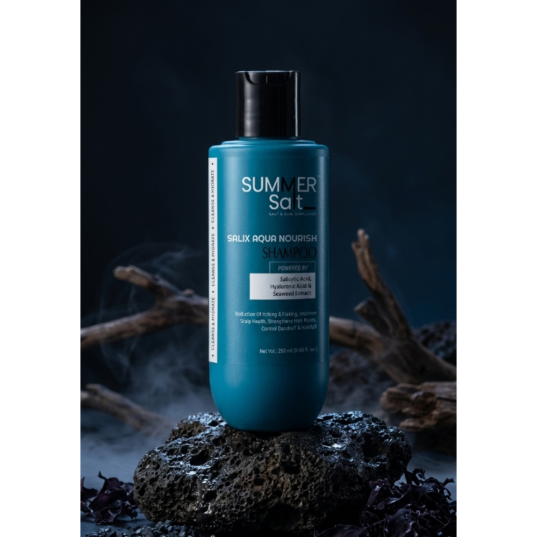 Salicyclic Acid & Sea-Weed Extract Nourishing Shampoo For Dandruff & Hair-Fall Control 250ml